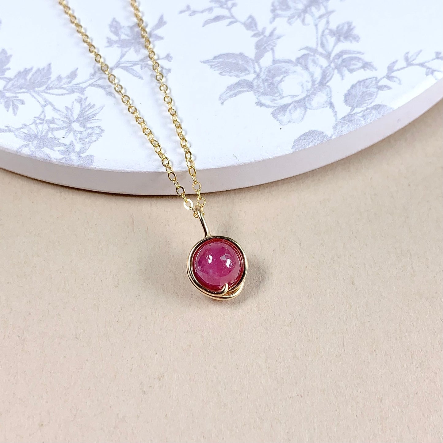 Ruby Pendant Necklace