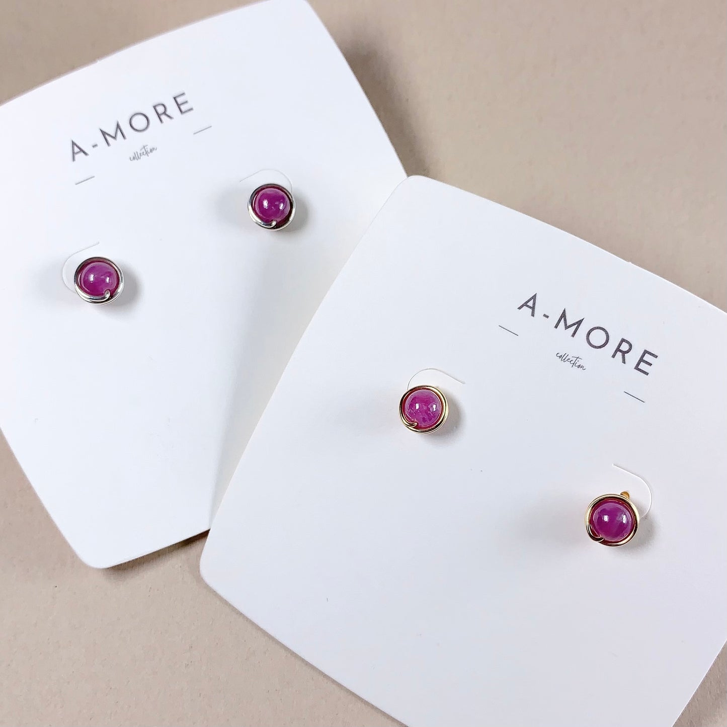 Ruby Stud Earrings