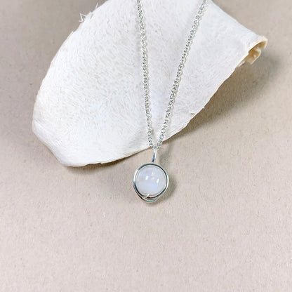 Moonstone Pendant Necklace / June