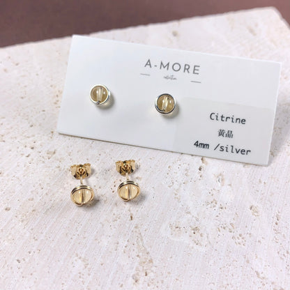 Citrine Stud Earrings / November