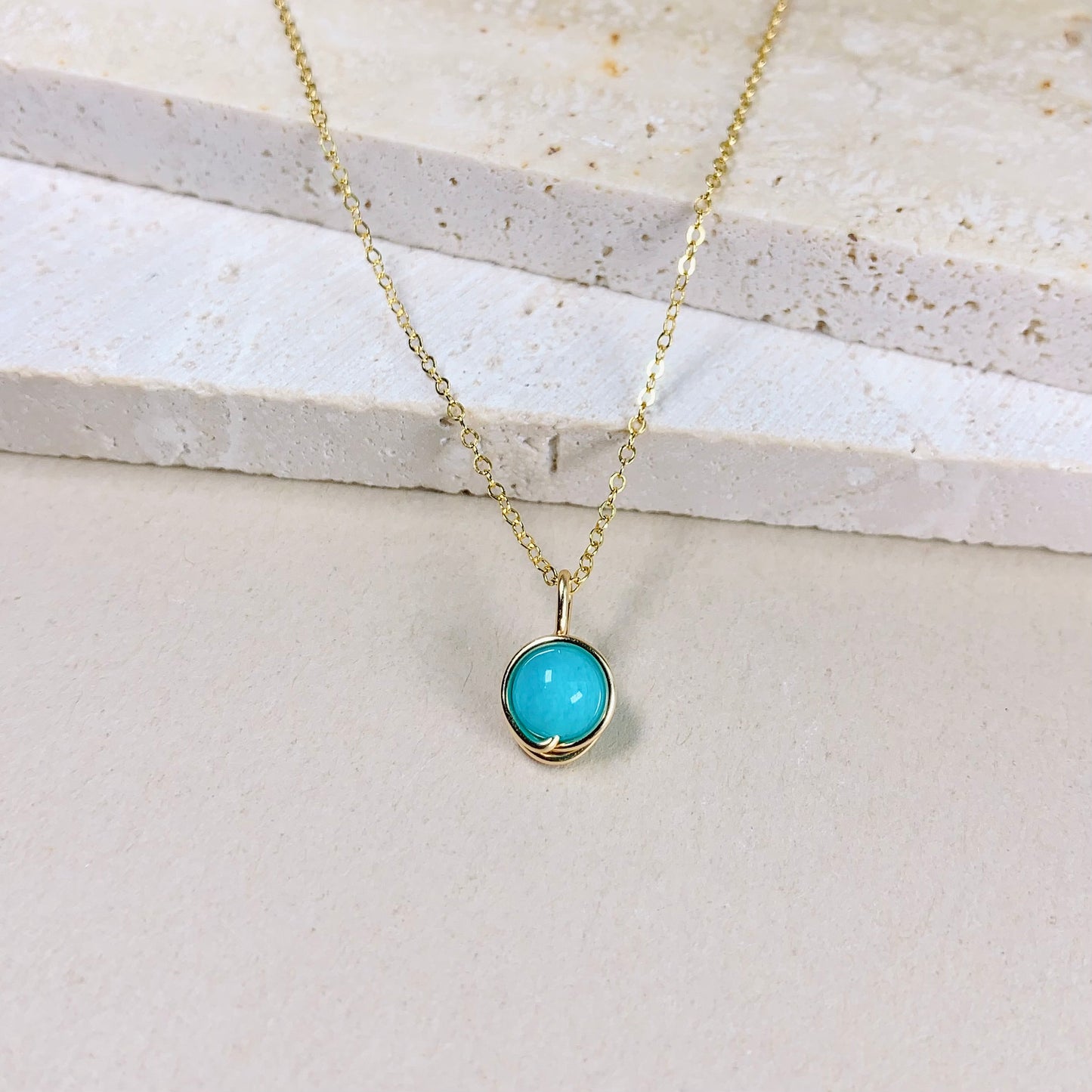 Amazonite Pendant Necklace