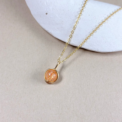 Sunstone Pendant Necklace