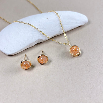 Sunstone Pendant Necklace