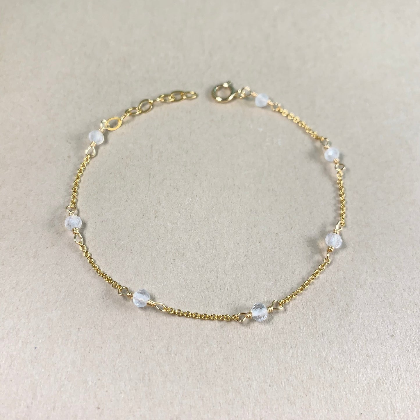 Moonstone by the yard Bracelet