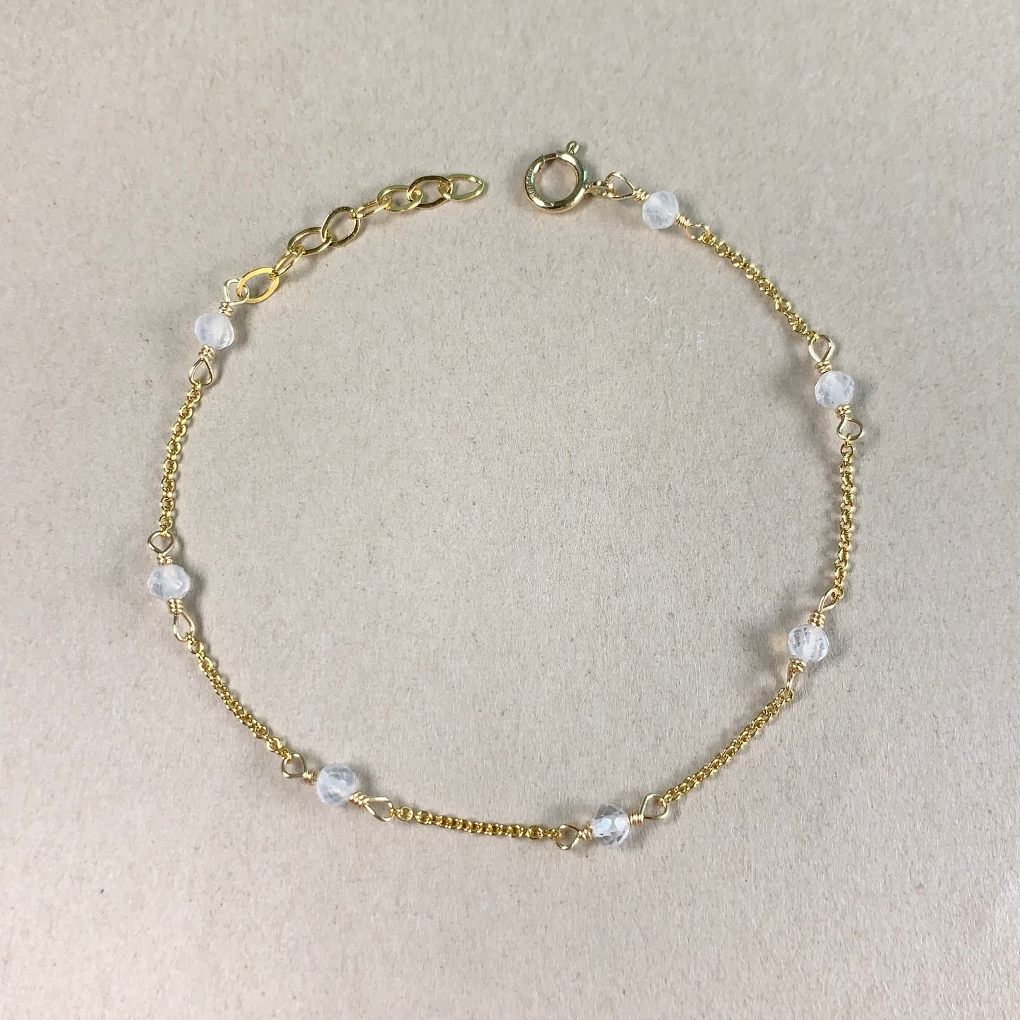 Moonstone by the yard Bracelet