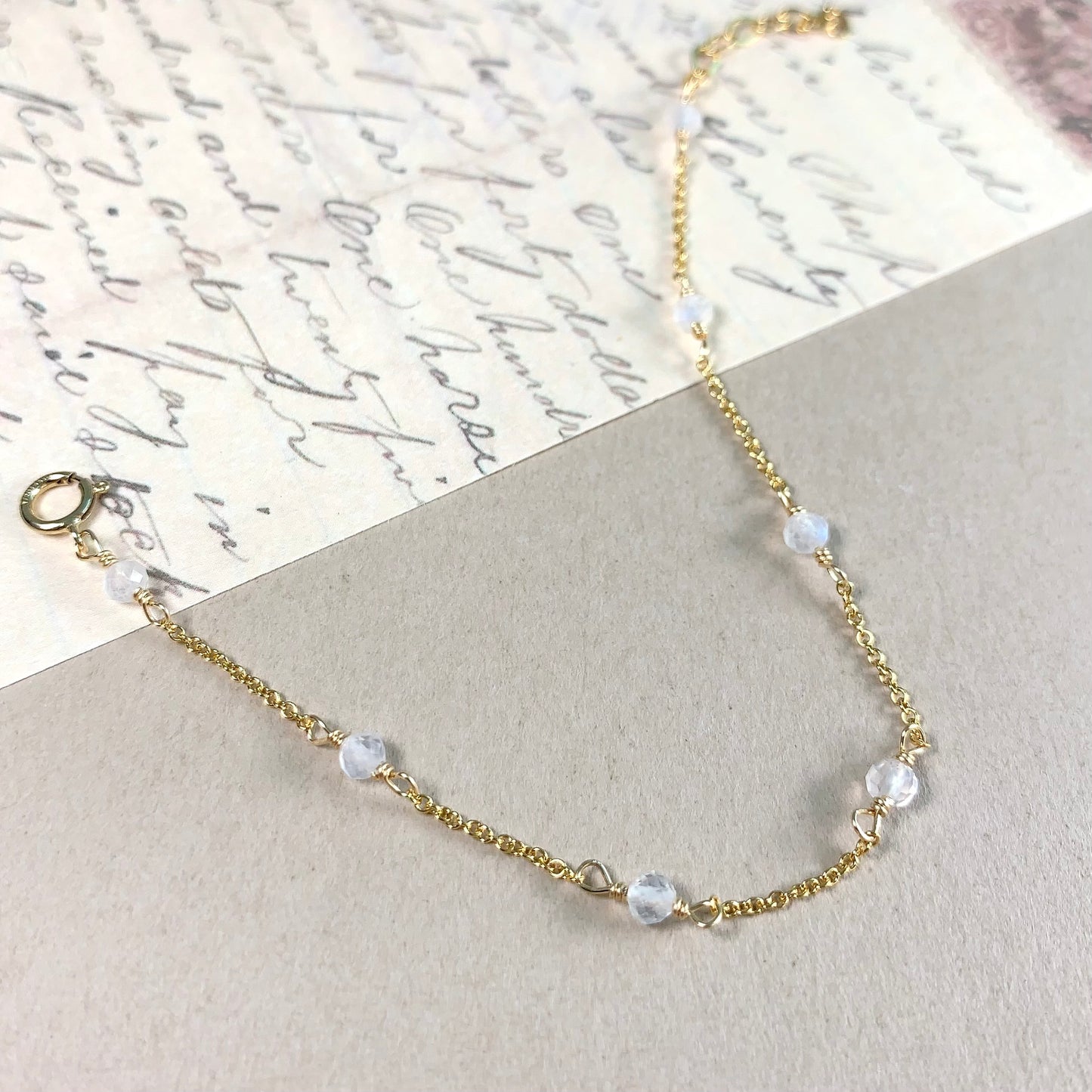 Moonstone by the yard Bracelet