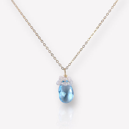 Topaz and Moonstone Pendant Necklace