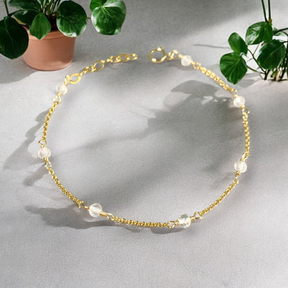 Moonstone by the yard Bracelet