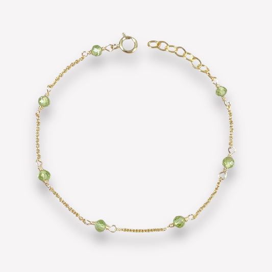 Peridot by the yard Bracelet