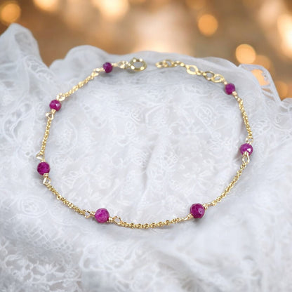 Ruby by the yard Bracelet