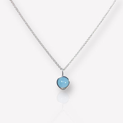 Aquamarine Pendant Necklace / March