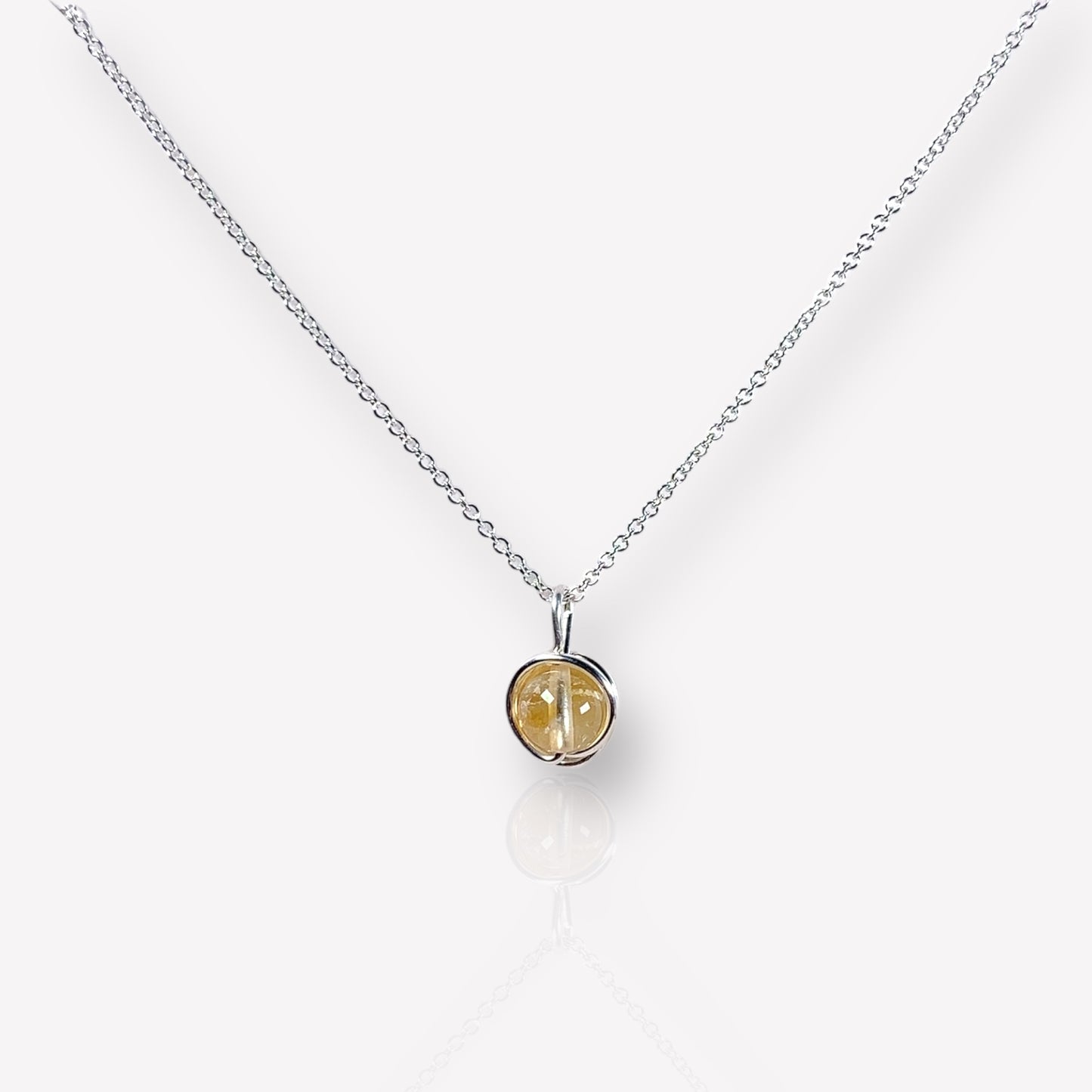 Citrine Pendant Necklace / November