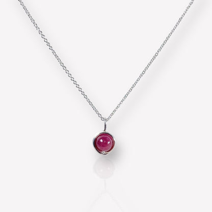 Ruby Pendant Necklace / July