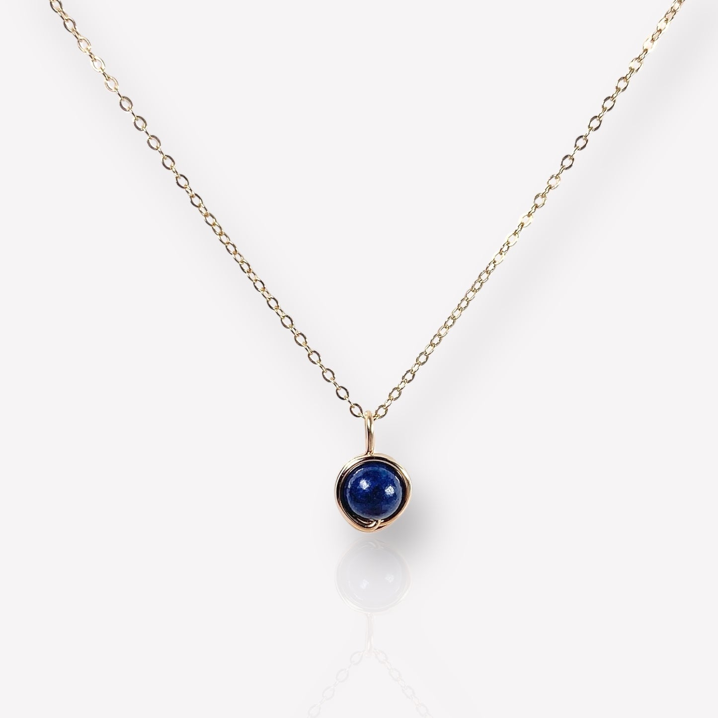Sapphire Pendant Necklace / September