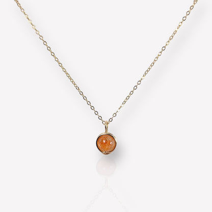 Sunstone Pendant Necklace