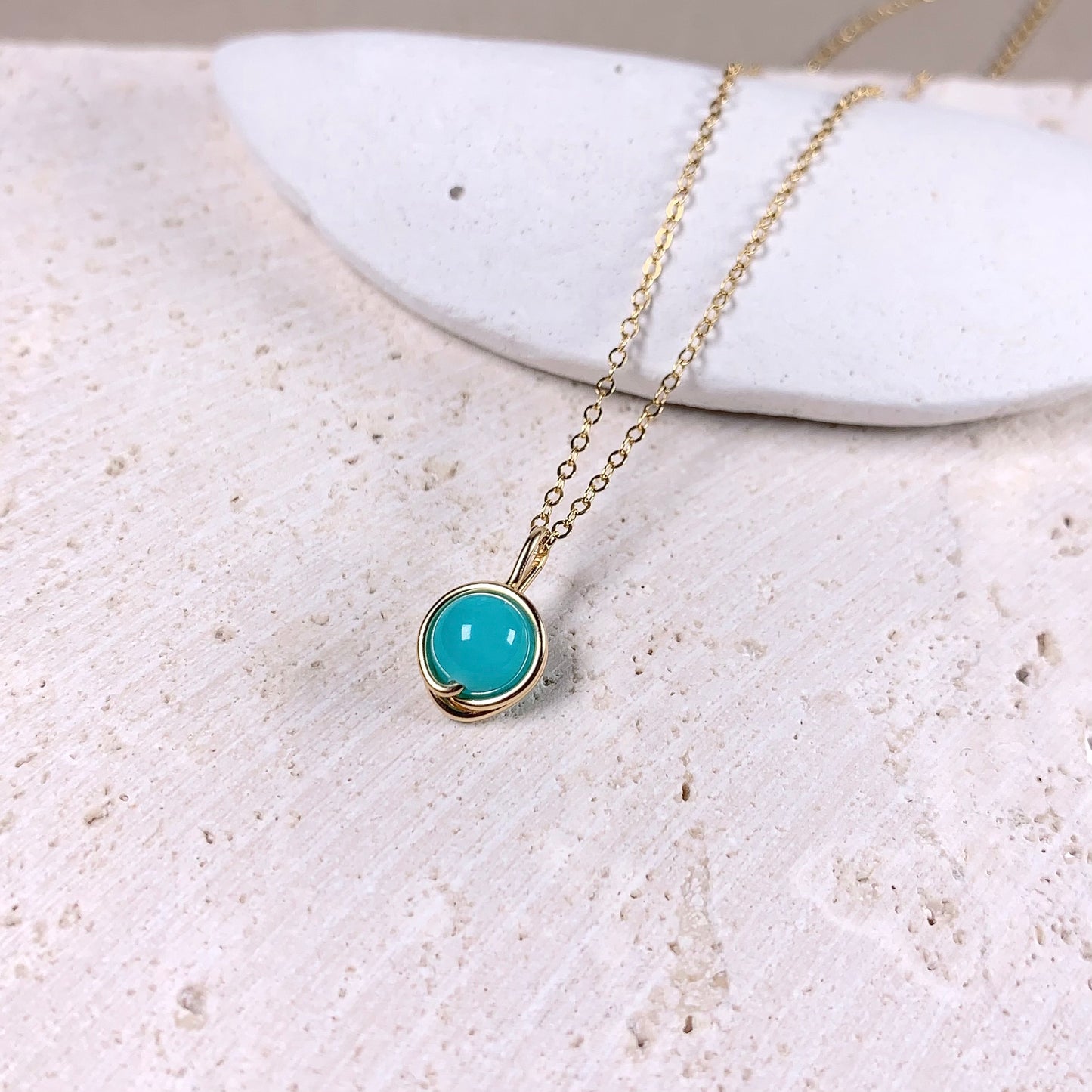 Amazonite Pendant Necklace