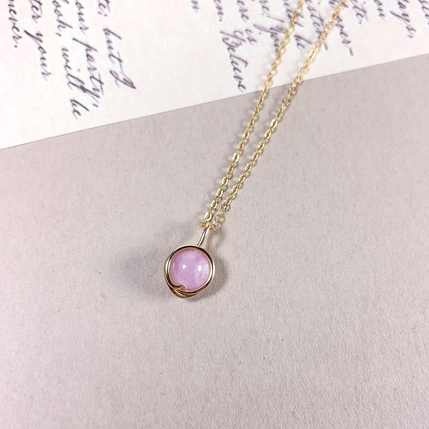 Kunzite Pendant Necklace