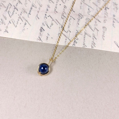 Sapphire Pendant Necklace / September