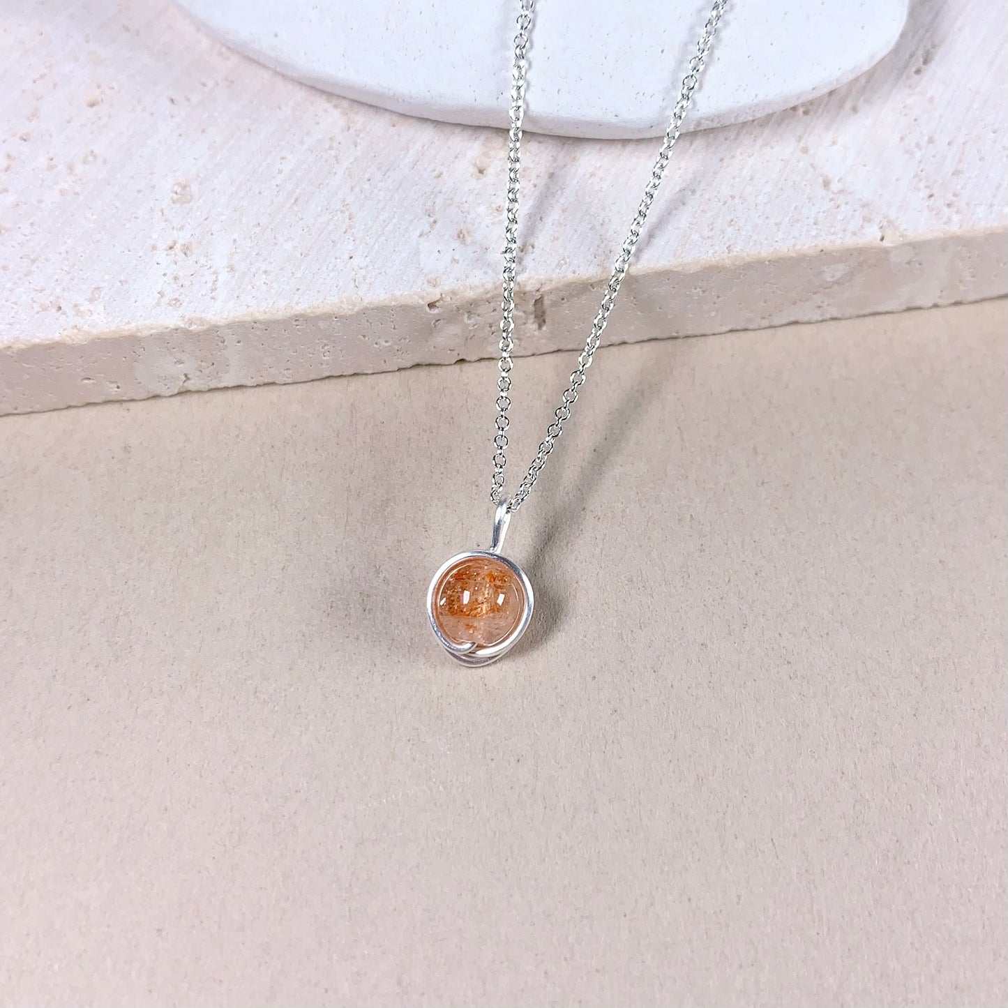 Sunstone Pendant Necklace