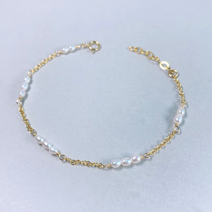 Drop Pearl by the yard Bracelet