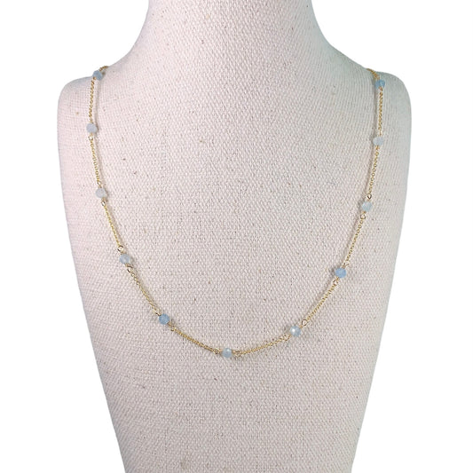Aquamarine by the yard Necklace