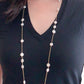 Coin Pearl Long Necklace 38"