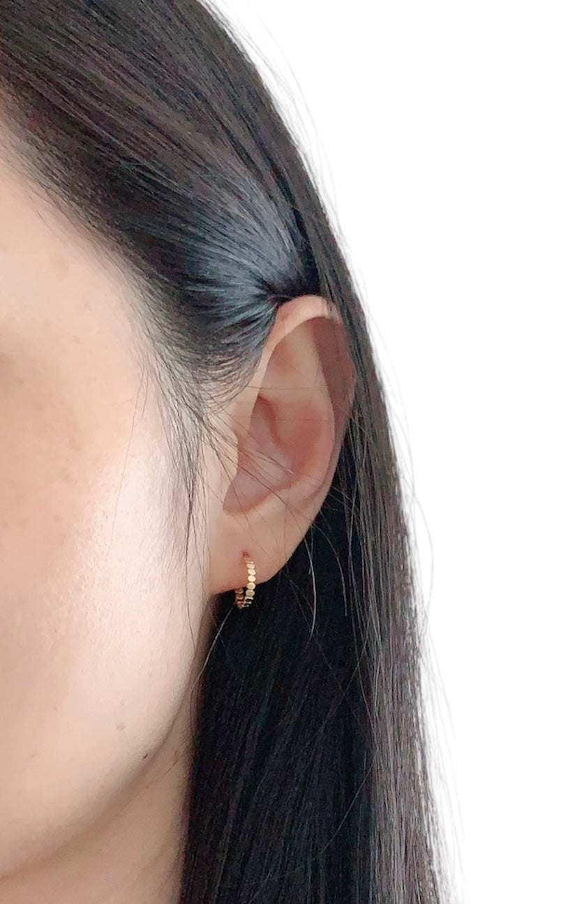 Beaded Hoop Earrings