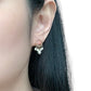 Halo Pearl Dangle Earrings