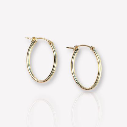 Oval Hoop Earrings