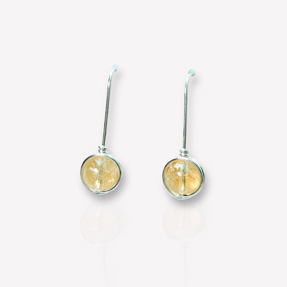 Citrine Hook Earrings / November