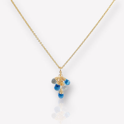 Topaz Cluster Necklace