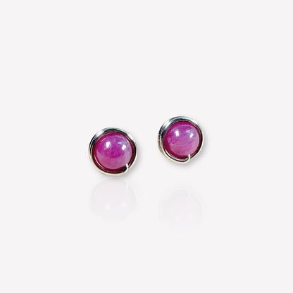 Ruby Stud Earrings / July