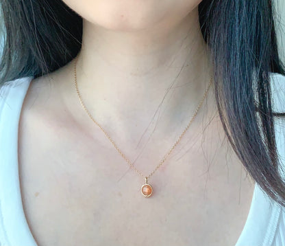 Sunstone Pendant Necklace