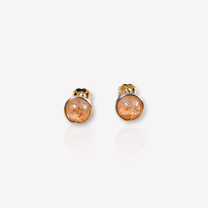 Sunstone Stud Earrings