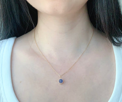 Tanzanite Pendant Necklace / December