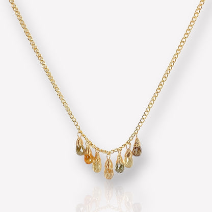 Zircon Mid Dangle Necklace