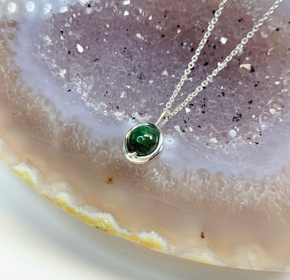 Emerald Pendant Necklace / May