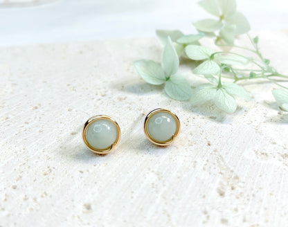 Jade Stud Earrings