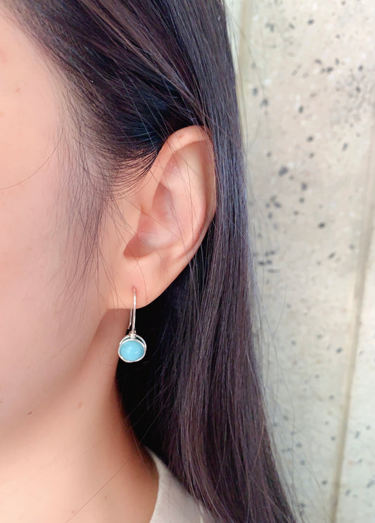 Amazonite Hook Earrings