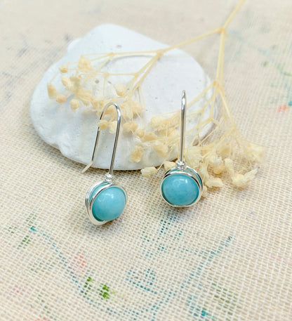 Amazonite Hook Earrings