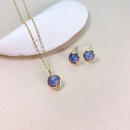 Tanzanite Pendant Necklace / December