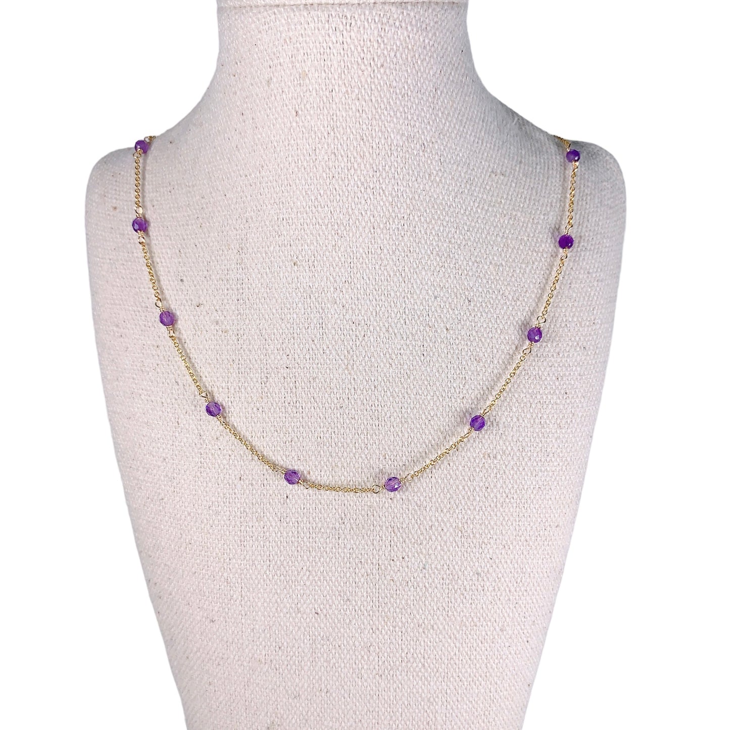 Amethyst by the yard Necklace